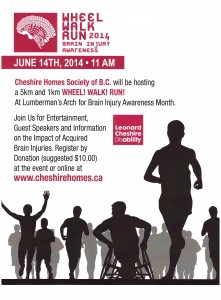Brain Injury Awareness - Wheel Walk Run